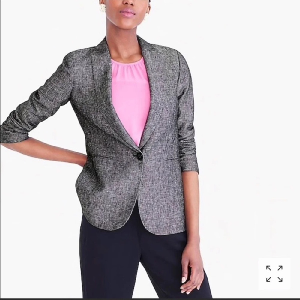 JCrew Linen Grey Blazer NWT